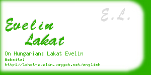 evelin lakat business card